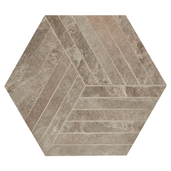 Arizona Tile Canyon 16" X 18" Hex Mosaic Brown