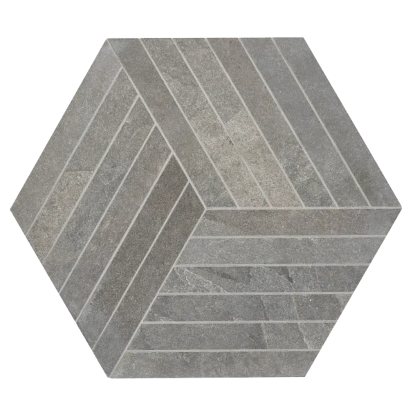 Arizona Tile Canyon 16" X 18" Hex Mosaic Grey