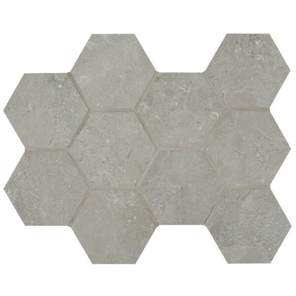 Arizona Tile Lagos 4" Hex Mosaic Concrete