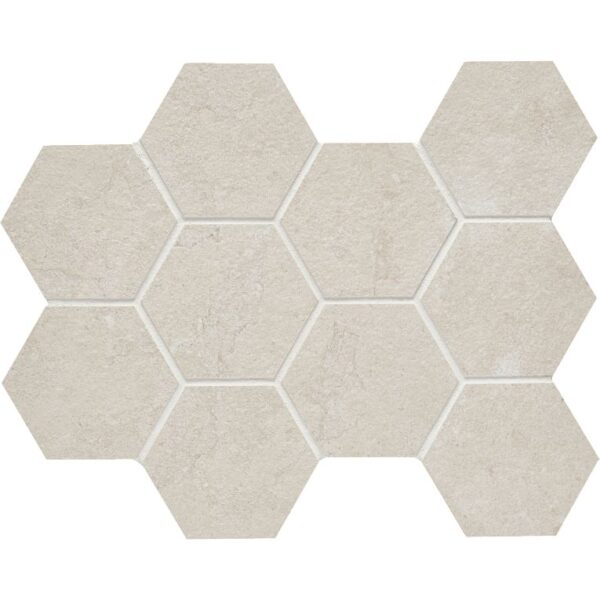 Arizona Tile Lagos 4" Hex Mosaic Ivory