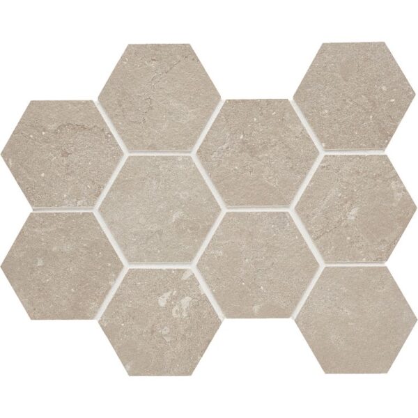 Arizona Tile Lagos 4" Hex Mosaic Sand